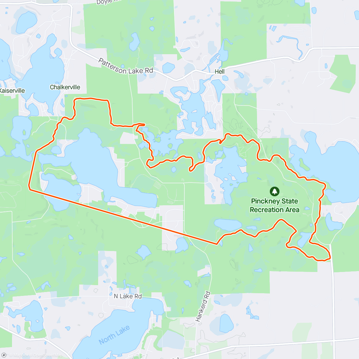 Map of the activity, Trail Marathon!