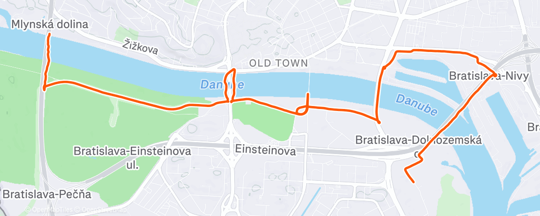 Карта физической активности (Morning Run)