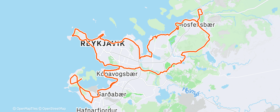 Map of the activity, Eeeasy rúll, setja tíma í lappirnar og skrokkinn 👍 Heitt Swiss Mocha ☕️ 🍫 í brúsanum og pullustopp  🌭  eðall 🤌