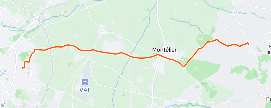 Map of the activity, Vélec Taff