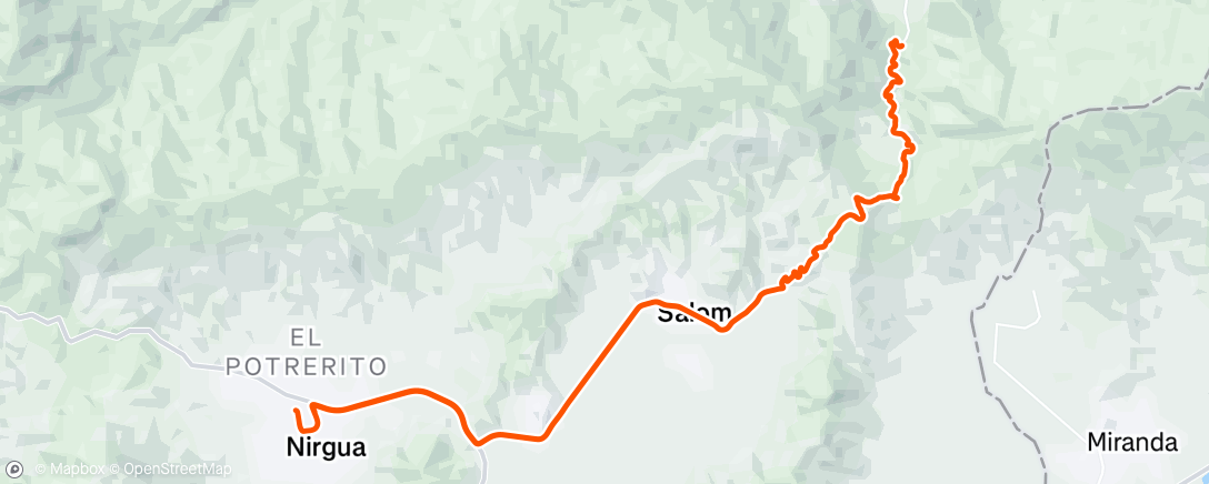 Map of the activity, Morning Ride