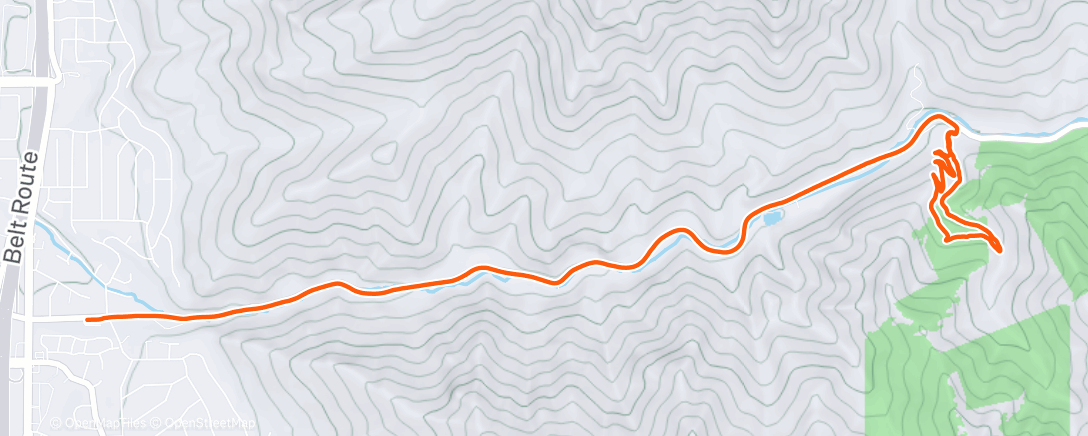 Map of the activity, Day #1825 outdoors