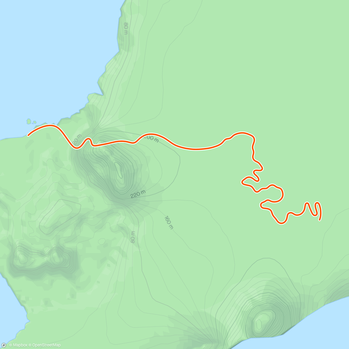 Map of the activity, Cool down from workout
Zwift - Flat Route in Watopia