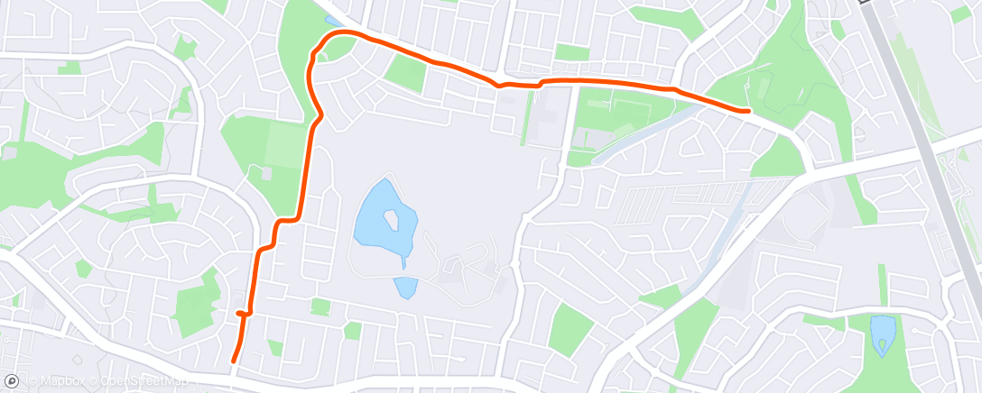 Map of the activity, Morning Walk