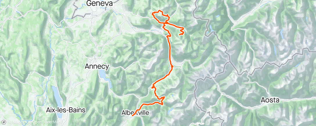 Map of the activity, Dauphiné #7