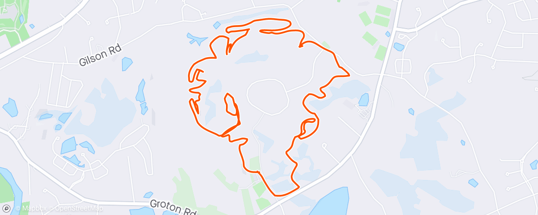 Map of the activity, Mountain Bike Session