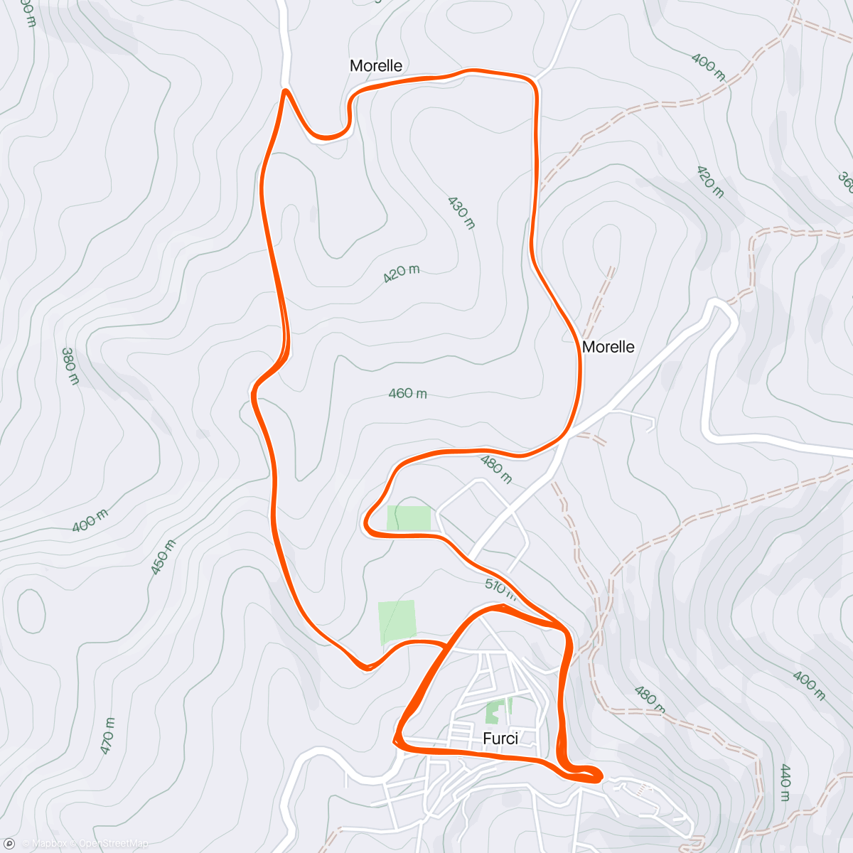 Mapa de la actividad (Trofeo Furci)