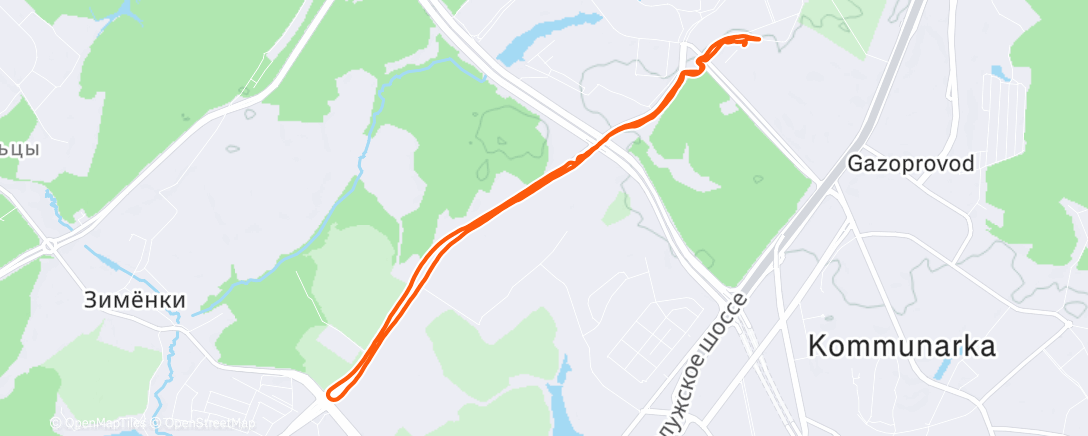 Карта физической активности (Morning Run)