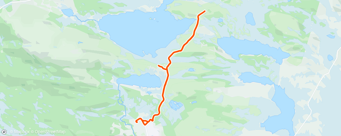 Map of the activity, Morning Backcountry Ski