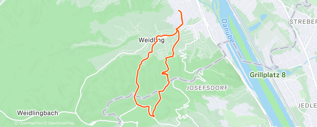 Peta aktivitas, Traillauf am Morgen