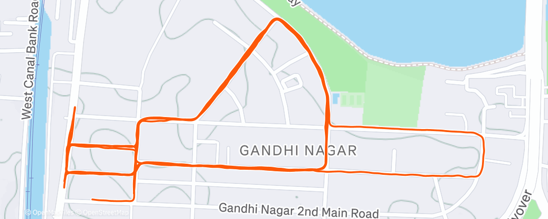 Карта физической активности (Afternoon Run)