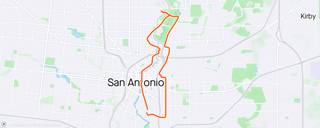 Map of the activity, Street Ratz Fiesta Ride