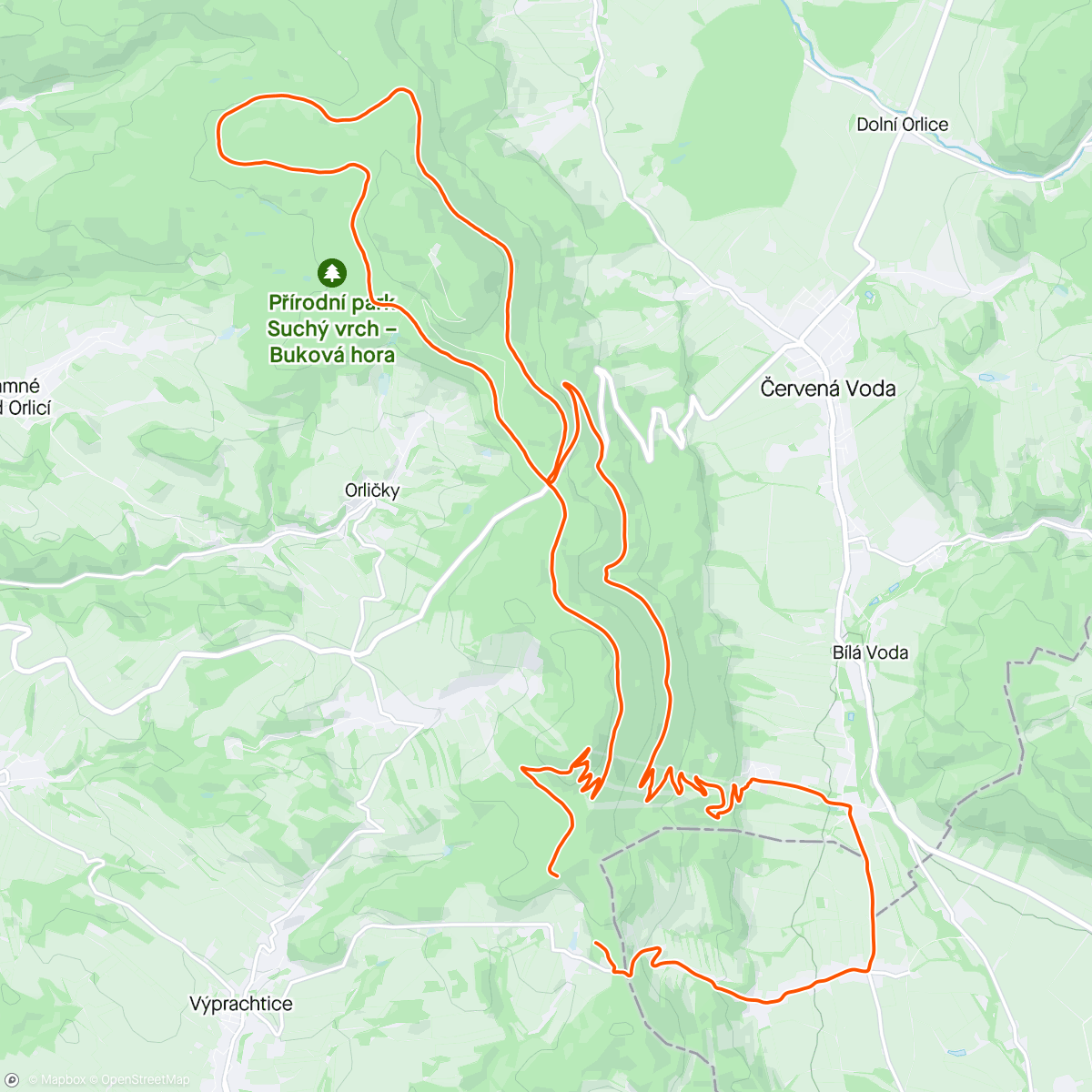 Map of the activity, Komárek ride 🥰🤌🏻