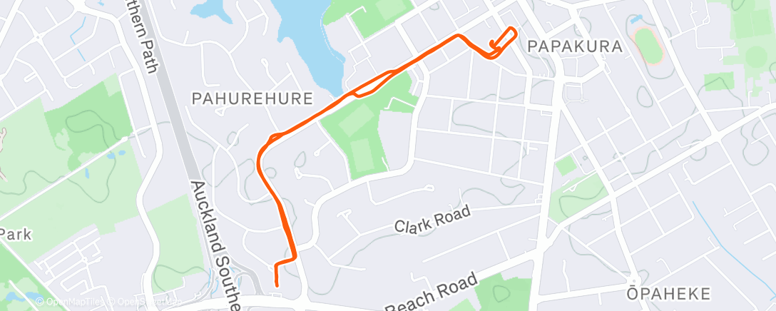 Map of the activity, Afternoon Walk