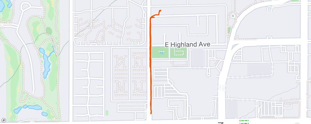 Map of the activity, Morning Walk