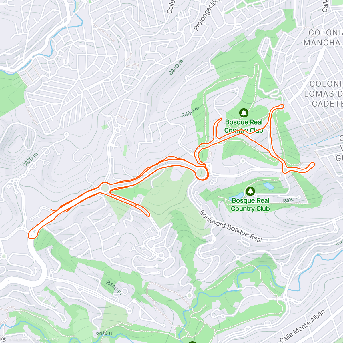 Map of the activity, Easy run. Despidiendo los Hoka Clifton 8 - 1.100kms (excelente para el diario)