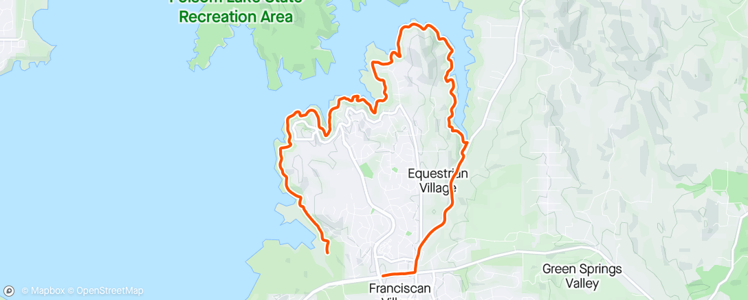 Map of the activity, Folsom Lake | 9