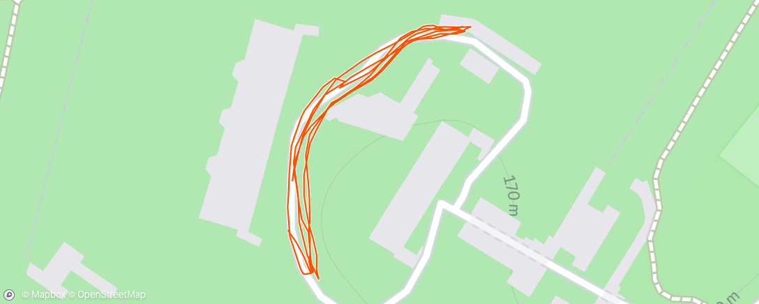 Map of the activity, Trail le matin