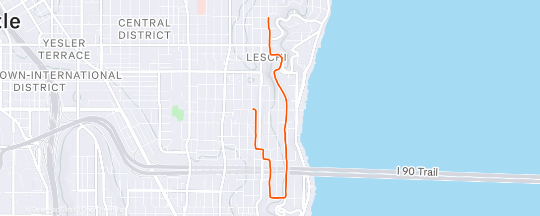 Map of the activity, Running with Maddie on Christmas eve!