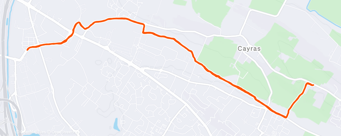 Map of the activity, Marche et trottinage