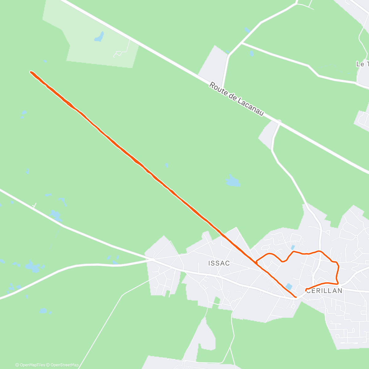 Map of the activity, [S04E170] 4x(1km r90")