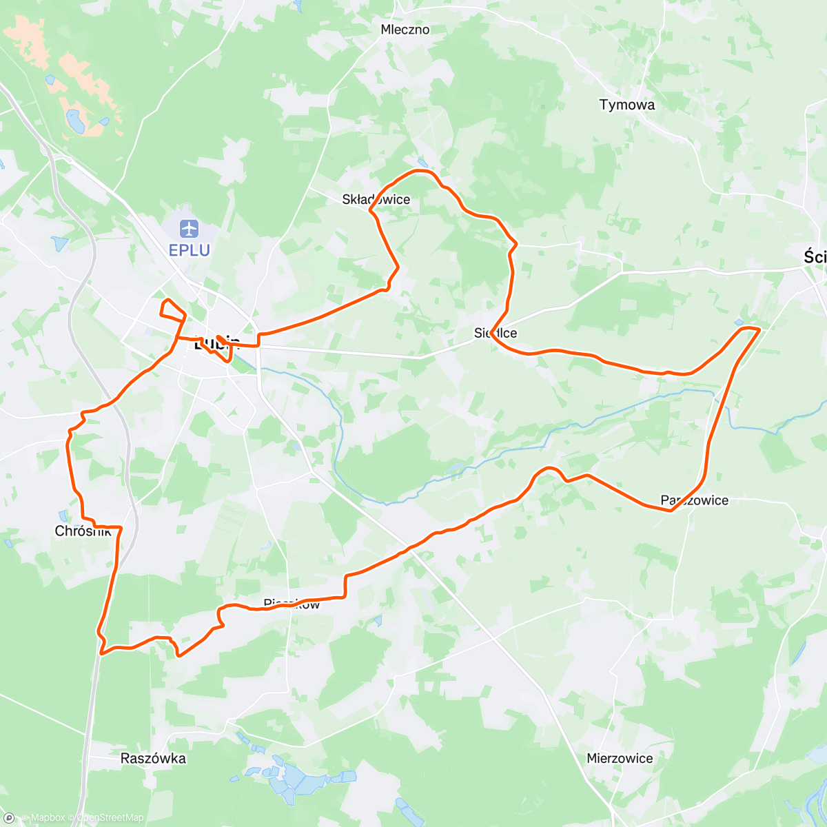 Map of the activity, Luźna guma ⬜⬛