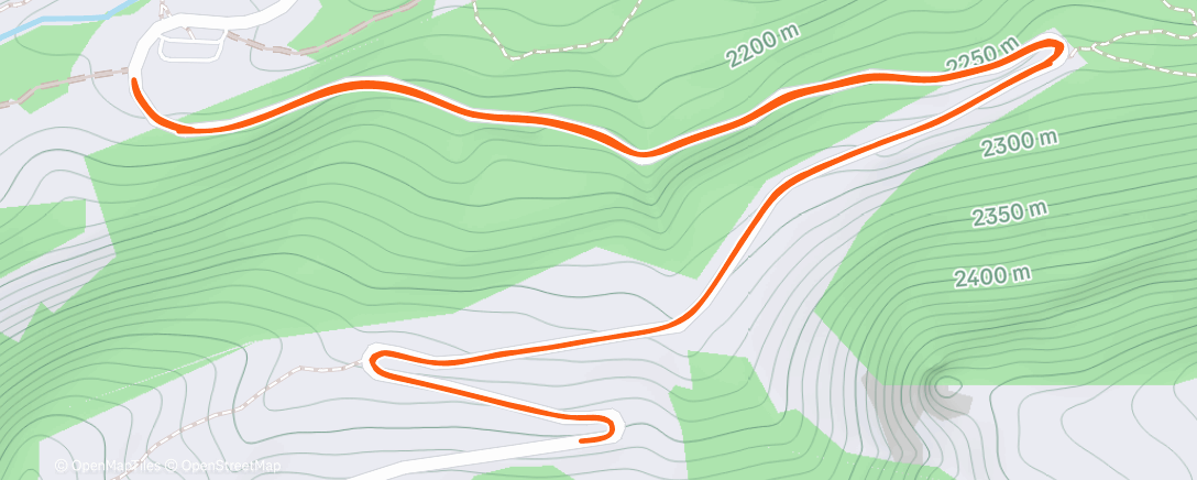 Map of the activity, Afternoon Nordic Ski