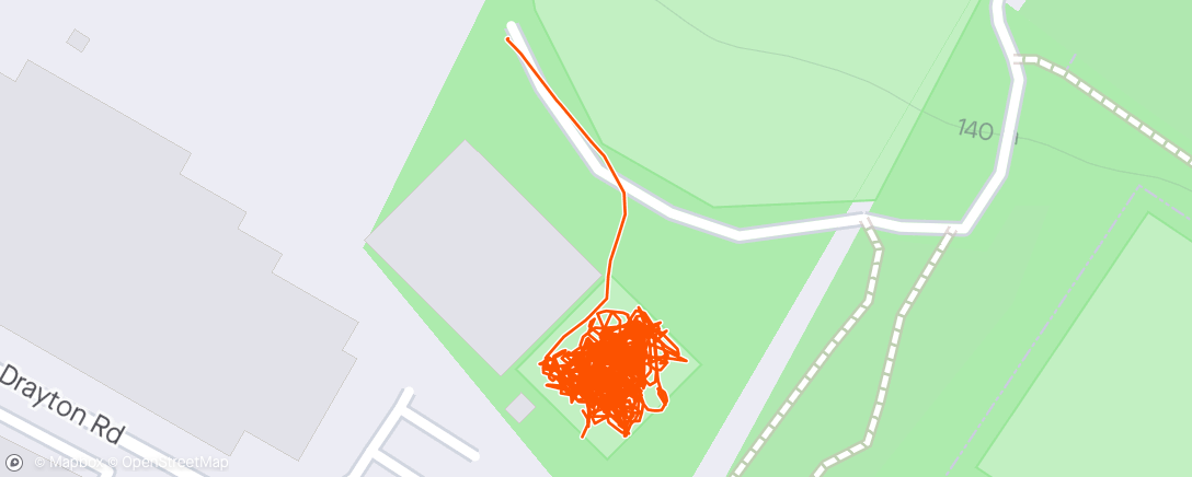 Map of the activity, Running football ⚽️