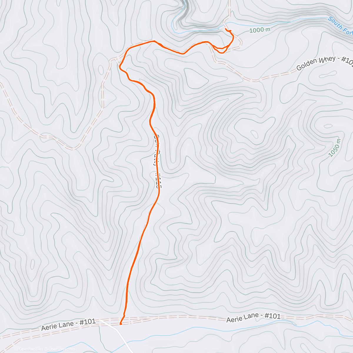 Map of the activity, Eagle Canyon