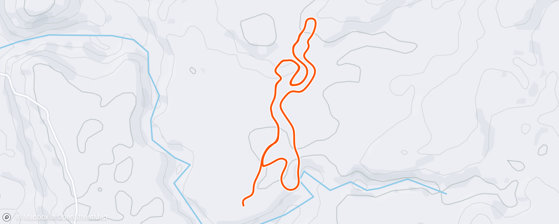 Map of the activity, Zwift - warmup in Makuri Islands