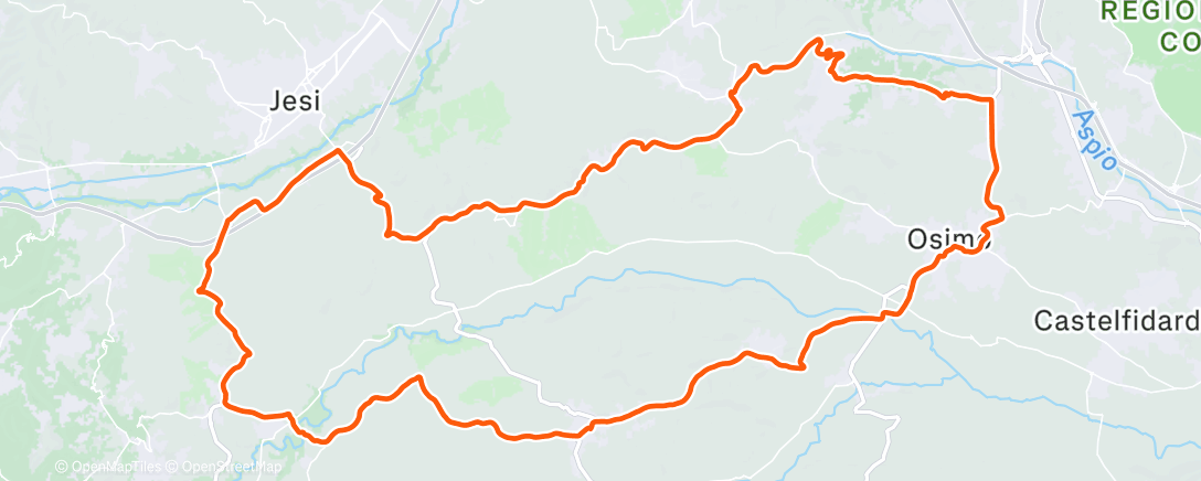 Map of the activity, Morning Ride
