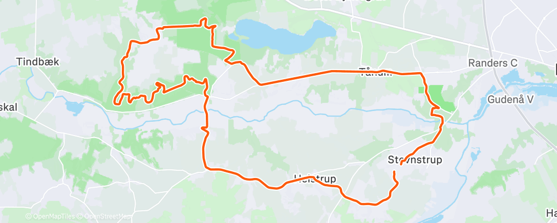 Map of the activity, Morning Gravel Ride
