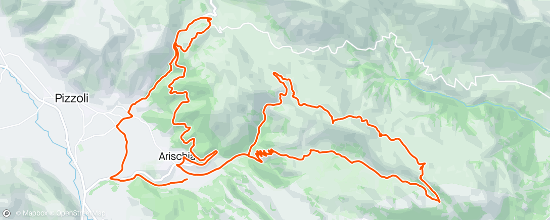 Map of the activity, Sessione di e-mountain biking mattutina