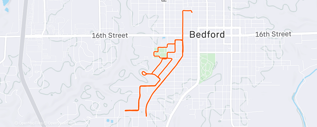 Map of the activity, Smells Like Run Spirit