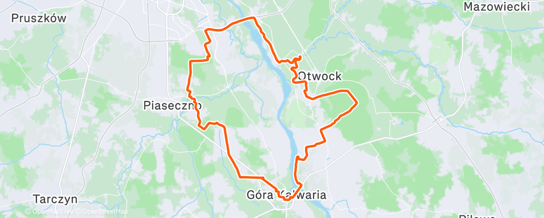 Map of the activity, Morning Gravel Ride