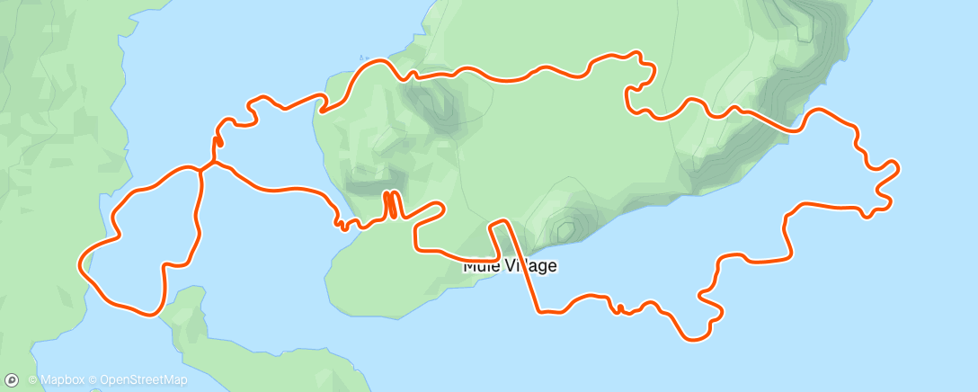 Map of the activity, Zwift