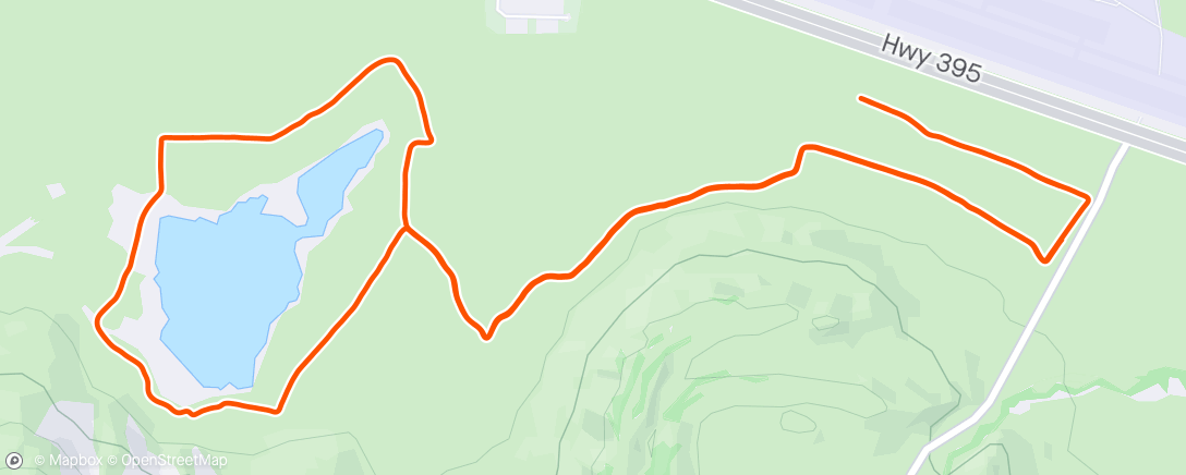 Map of the activity, Laurel pond
