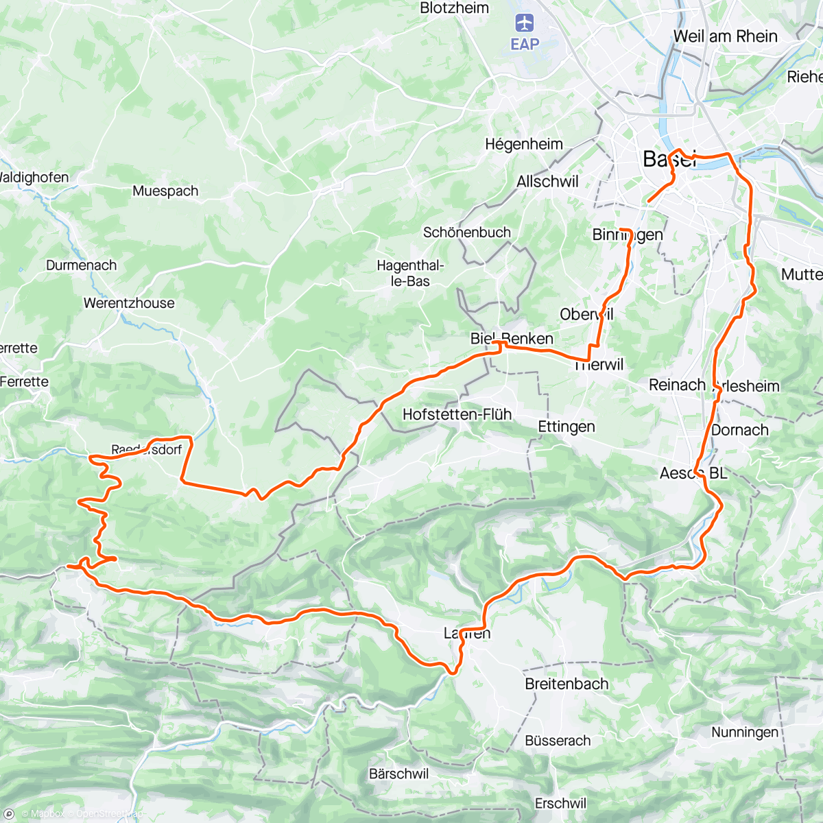 Mapa da atividade, Schöngang im Schongang