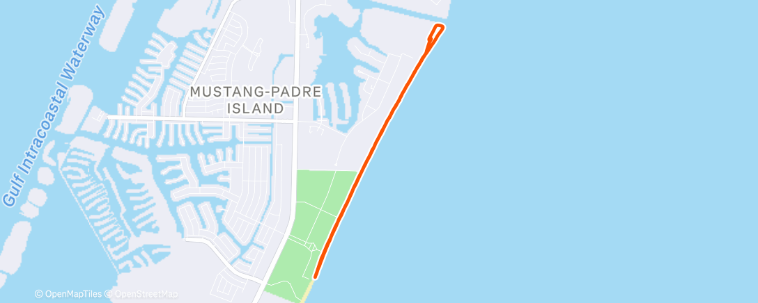 Map of the activity, Course à pied le midi