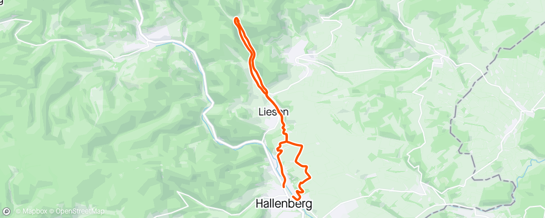 Map of the activity, Trailig im Hochsauerland unterwegs