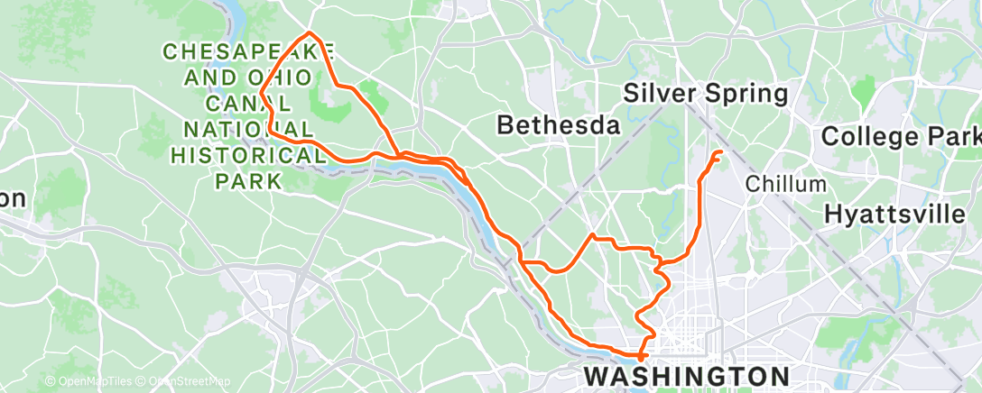 Map of the activity, Morning Ride
