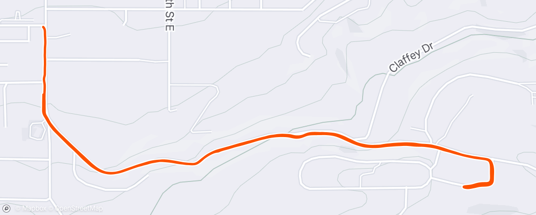 Map of the activity, Morning Run