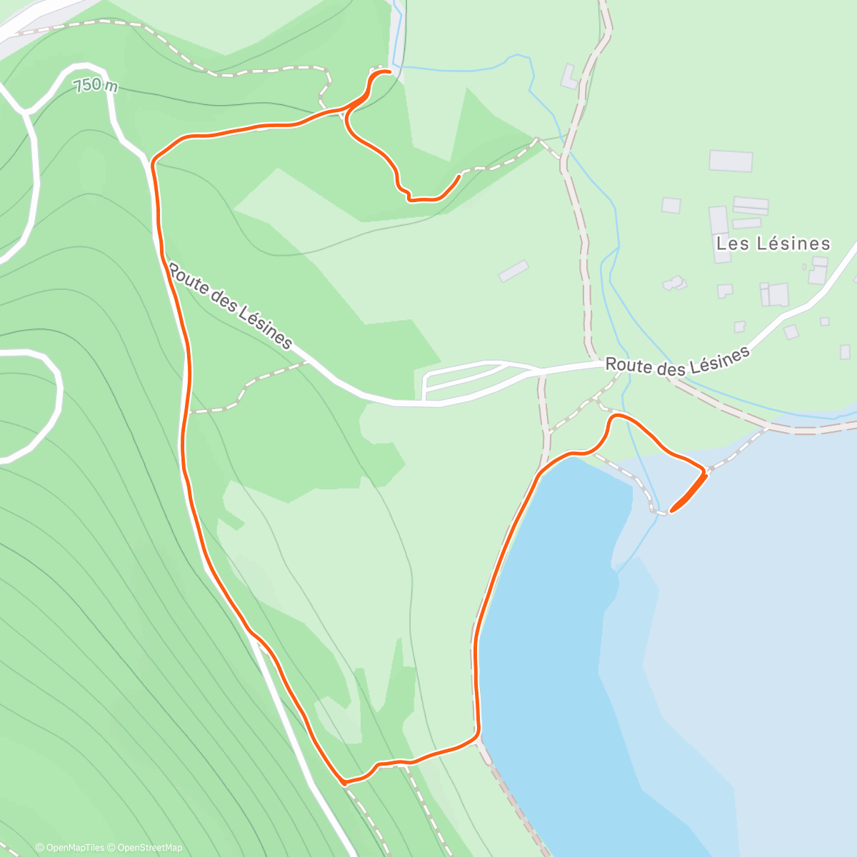 Map of the activity, Marche le midi