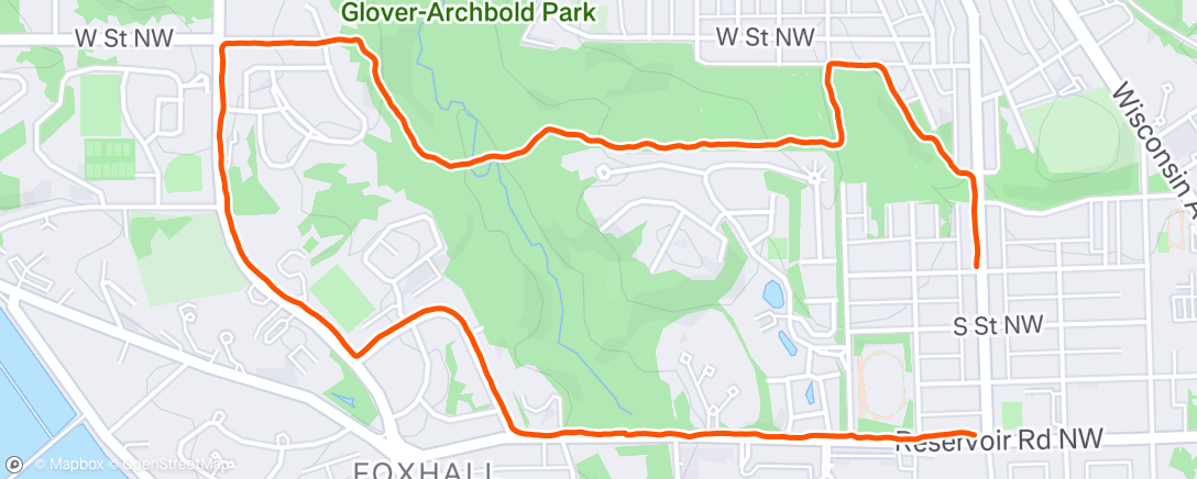 Map of the activity, 21 june 2025 weighted frankie walk