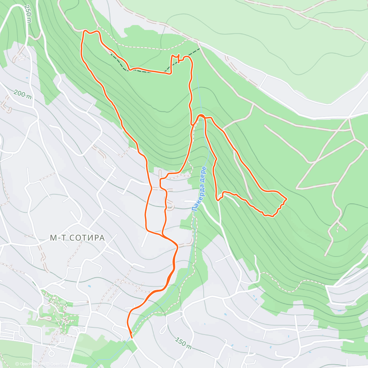 Карта физической активности (iRun Trailrun Segment --> Mission 25:30 failed 😄)