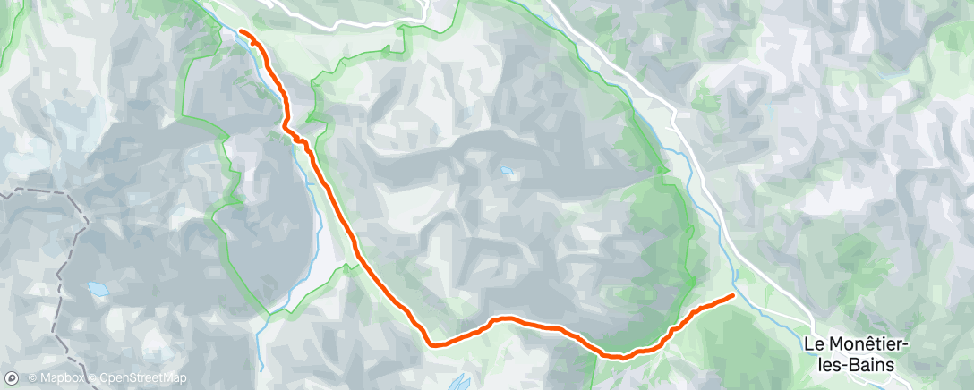 Map of the activity, Reco rando vitalité du casset à Villar d’arêne