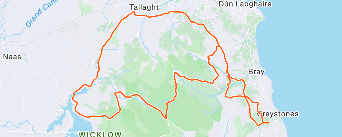 Map of the activity, Morning Ride