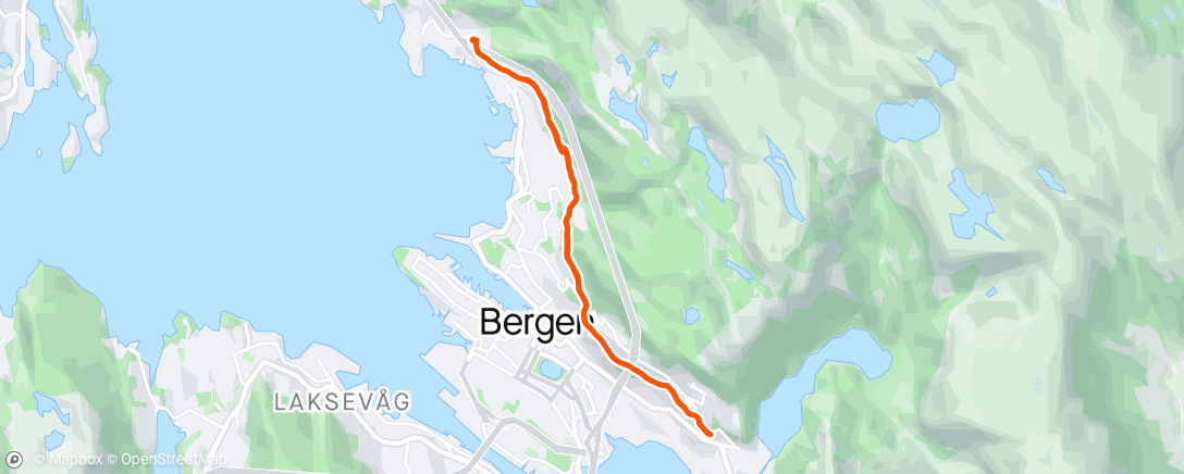 Map of the activity, Fjellveien