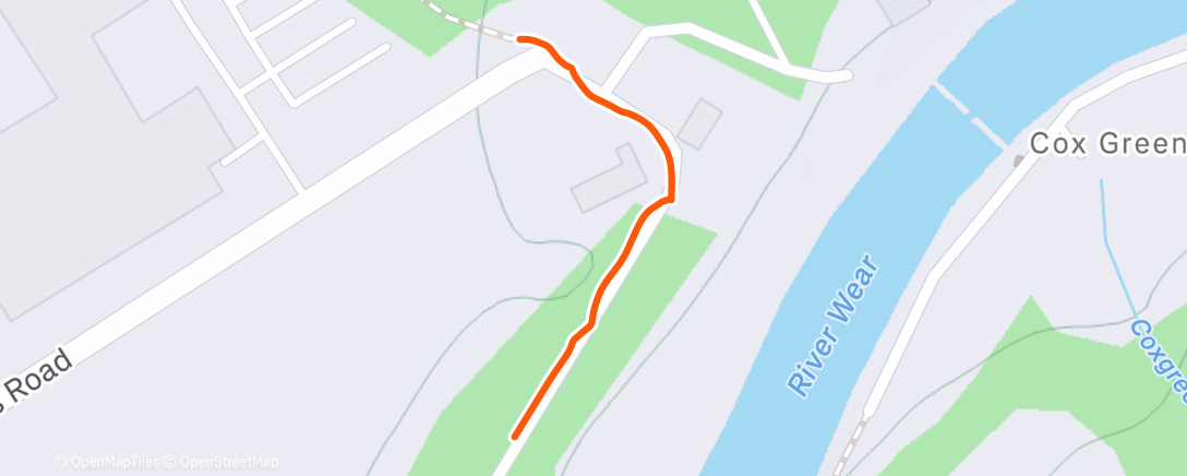 Map of the activity, Afternoon Walk