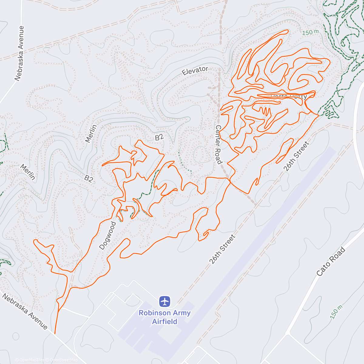Map of the activity, Camp Ride. So good to just be outdoors!